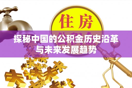 田尾探秘中国的公积金历史沿革与未来发展趋势