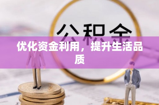 田尾优化资金利用，提升生活品质