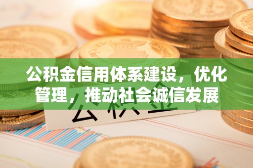 田尾公积金信用体系建设，优化管理，推动社会诚信发展