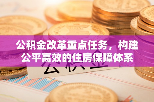 田尾公积金改革重点任务，构建公平高效的住房保障体系