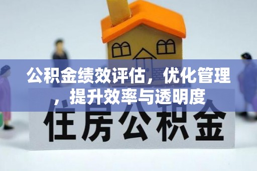田尾公积金绩效评估，优化管理，提升效率与透明度