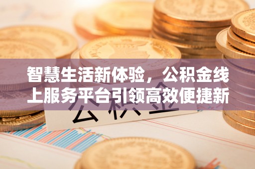 田尾智慧生活新体验，公积金线上服务平台引领高效便捷新潮流