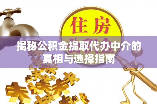 田尾揭秘公积金提取代办中介的真相与选择指南