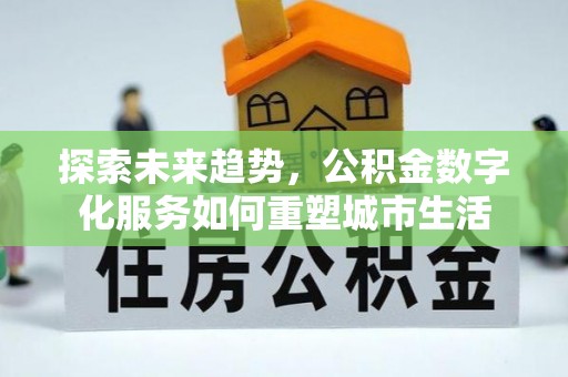 田尾探索未来趋势，公积金数字化服务如何重塑城市生活