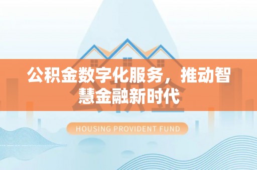 田尾公积金数字化服务，推动智慧金融新时代