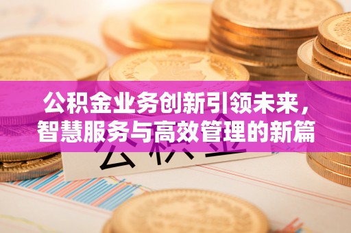 田尾公积金业务创新引领未来，智慧服务与高效管理的新篇章