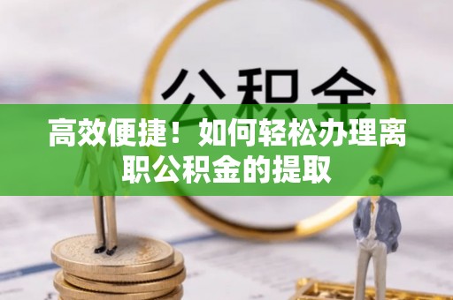 田尾高效便捷！如何轻松办理离职公积金的提取