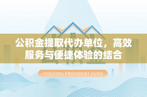 田尾公积金提取代办单位，高效服务与便捷体验的结合