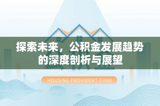 田尾探索未来，公积金发展趋势的深度剖析与展望