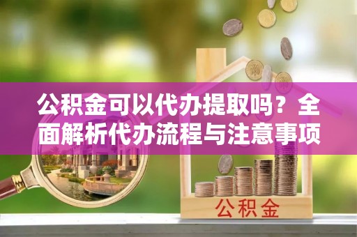 田尾公积金可以代办提取吗？全面解析代办流程与注意事项