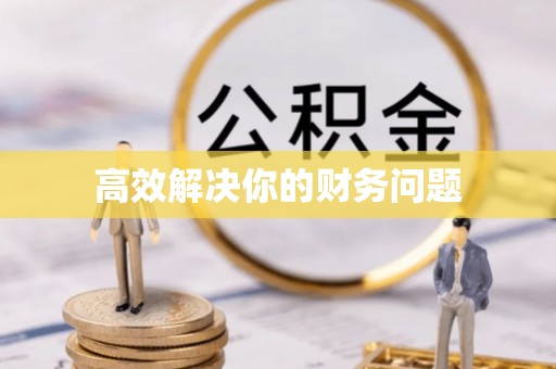 田尾高效解决你的财务问题