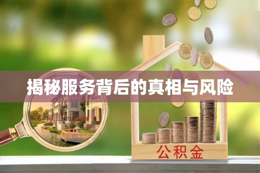 田尾揭秘服务背后的真相与风险